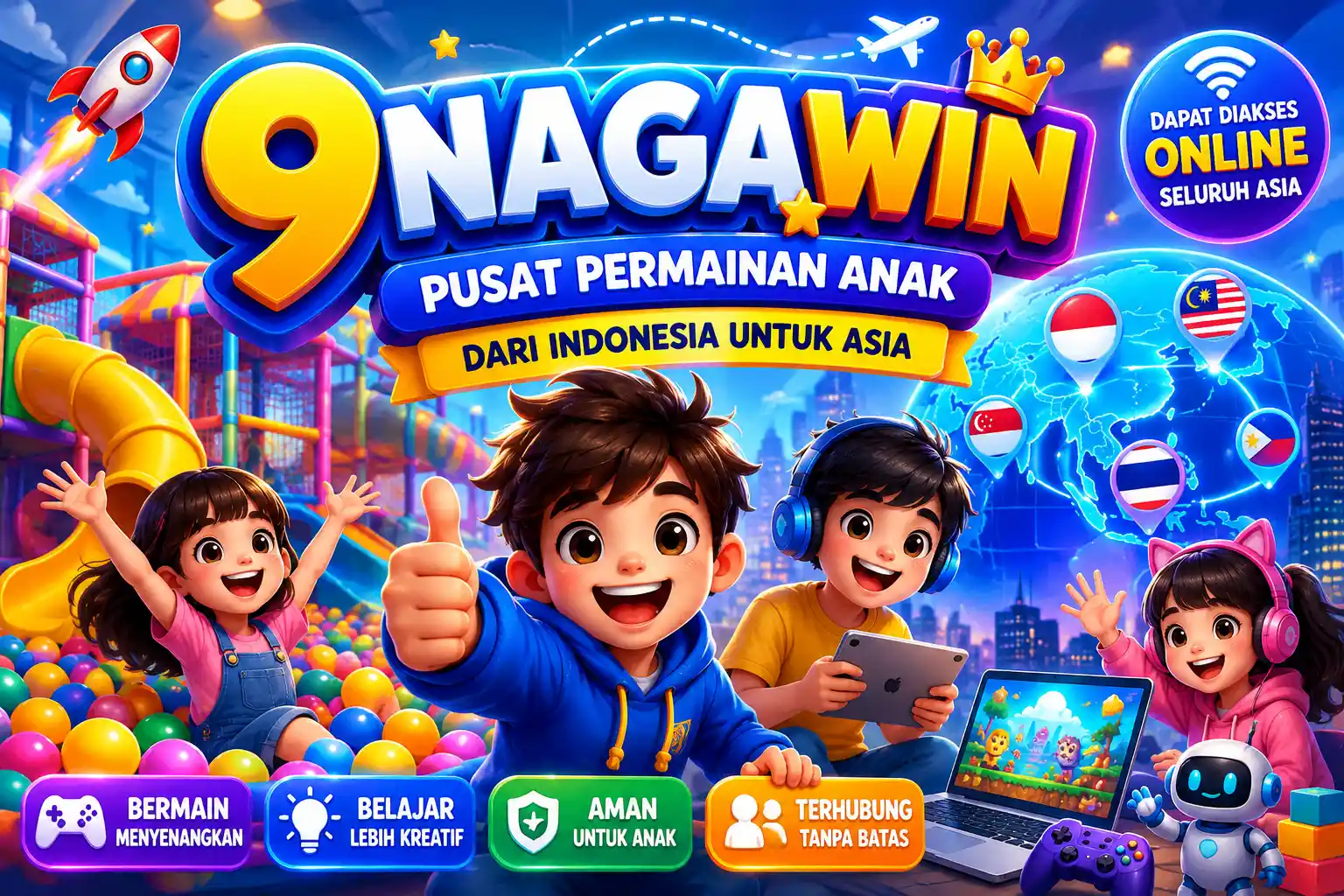 9Nagawin Pusat Permainan Anak yang Ramai Dikunjungi